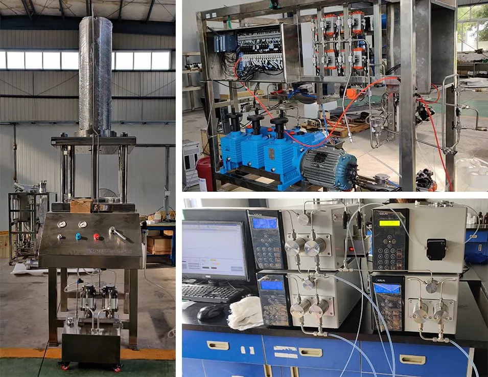 chromatography pump and control unit